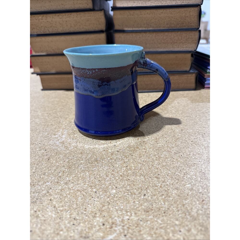 Neher 2019 Clay in Motion Handmade Pottery Mug Mystic Water Glaze Stoneware